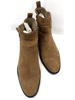 Banana Republic “Billi” Camel Brown Suede Leather Chelsea Boots Zip Men's Sz 13